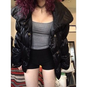 Black puffy coat